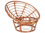 Кресло Papasan 23/01 W с подушкой Pecan, флок Олива