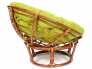 Кресло Papasan 23/01 W с подушкой Pecan, флок Олива