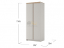 Шкаф распашной ШР-2 Юта