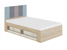 Кровать 1,2 с мягким элементом 1,2 Мод.2.1 
