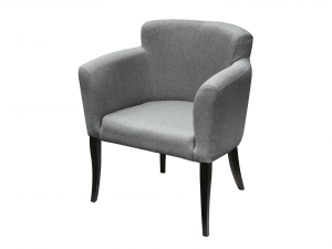 Кресло Неаполь ткань серый-опоры венге