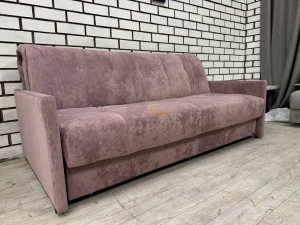 Диван Аккордеон 1800 прямые подлокотники Plush rose wood