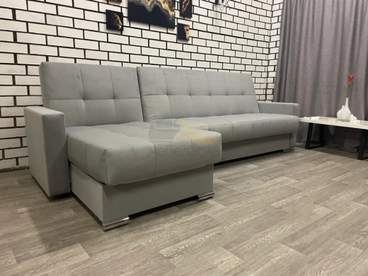 Диван Белиз с оттоманкой с подлокотниками Veluta LUX 52