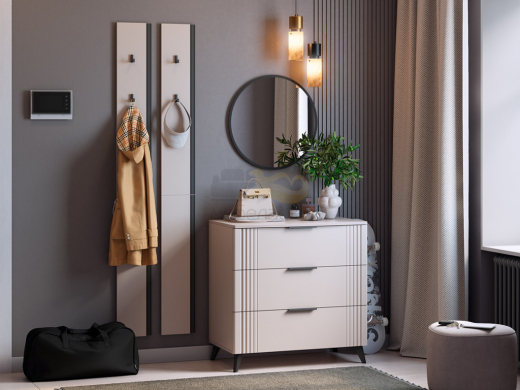 Прихожая Мебельсон К22 кашемир/фрапучино матовый